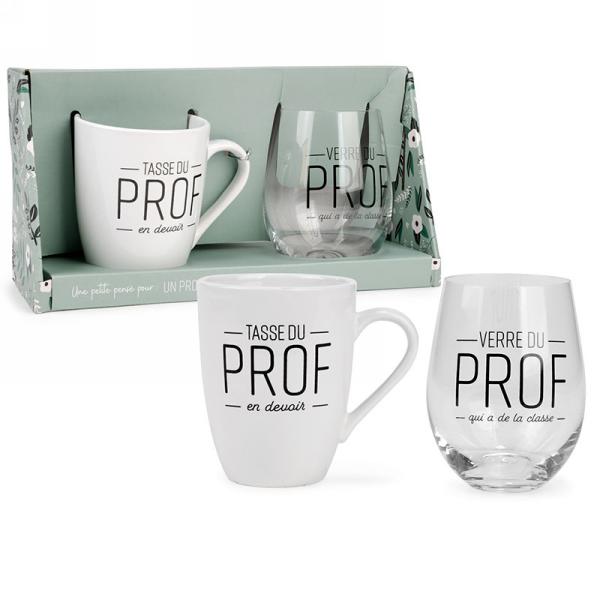 Ensemble Verre et Tasse Prof