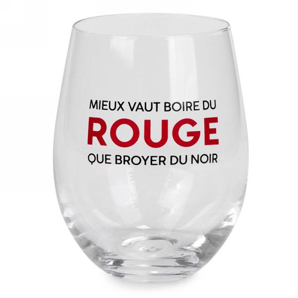 Verre vin Mieux Vaut Boire Du Rouge