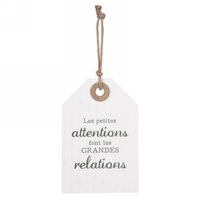 Plaque Les petites attentions