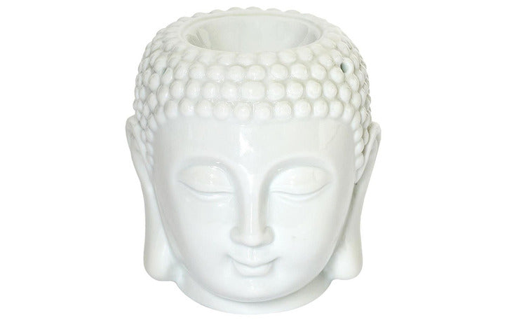 Brûleur de cire bouddha blanc