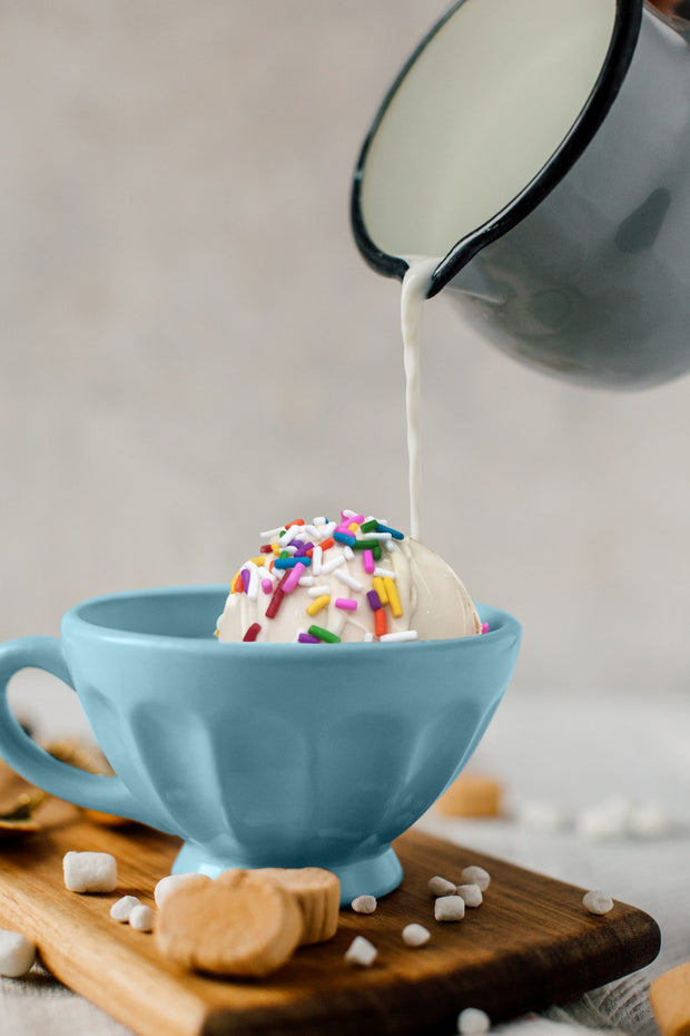 Ensemble Pour Bombes De Chocolat Chaud Bleu