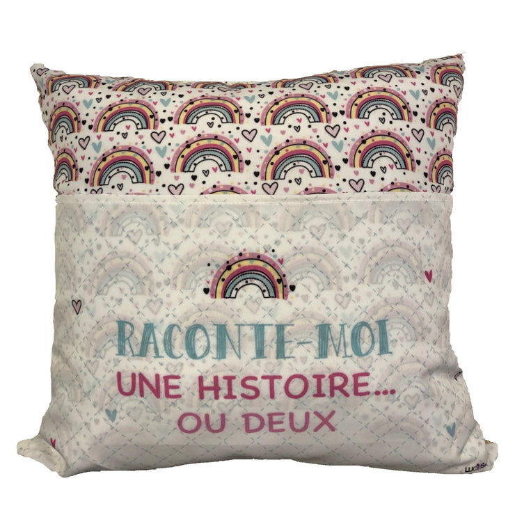 Coussin Avec Pochette Raconte-moi Une Histoire