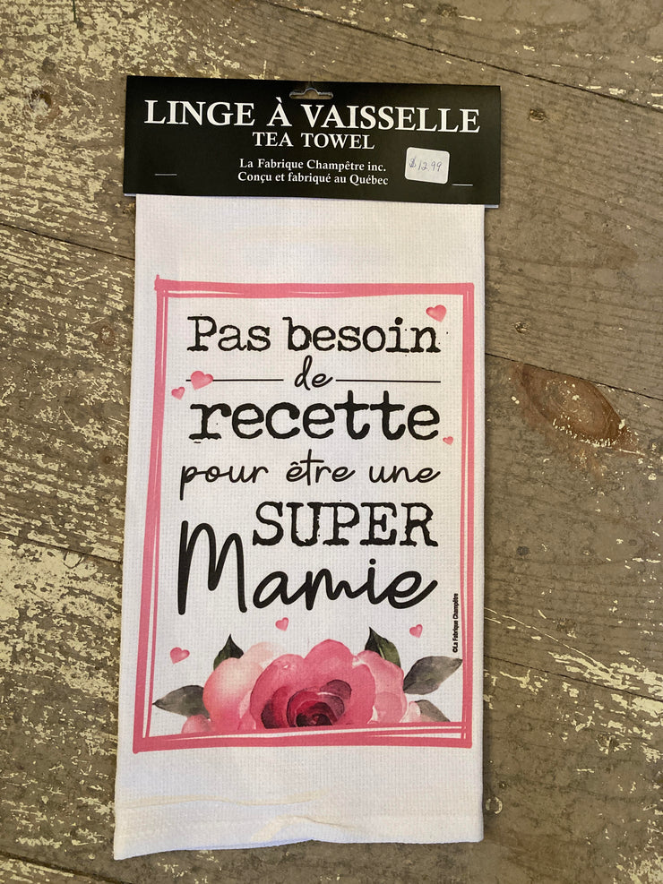 Linge à vaisselle Pas Besoin De Recette Super Mamie