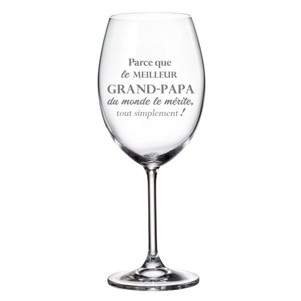 Verre De Vin Parce Que Le Meilleur Grand-Papa