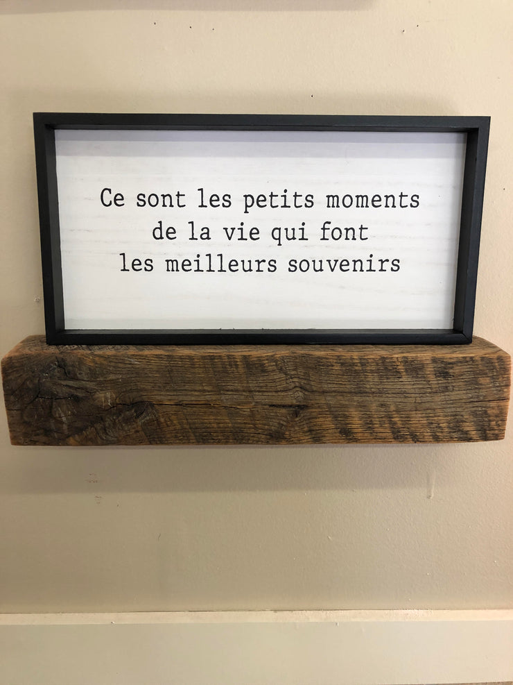 Plaque Les Petits Moments