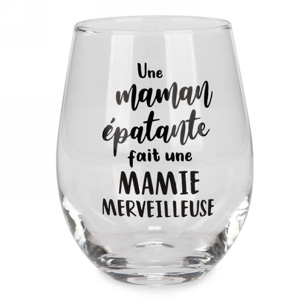 Verre vin Une maman épatante